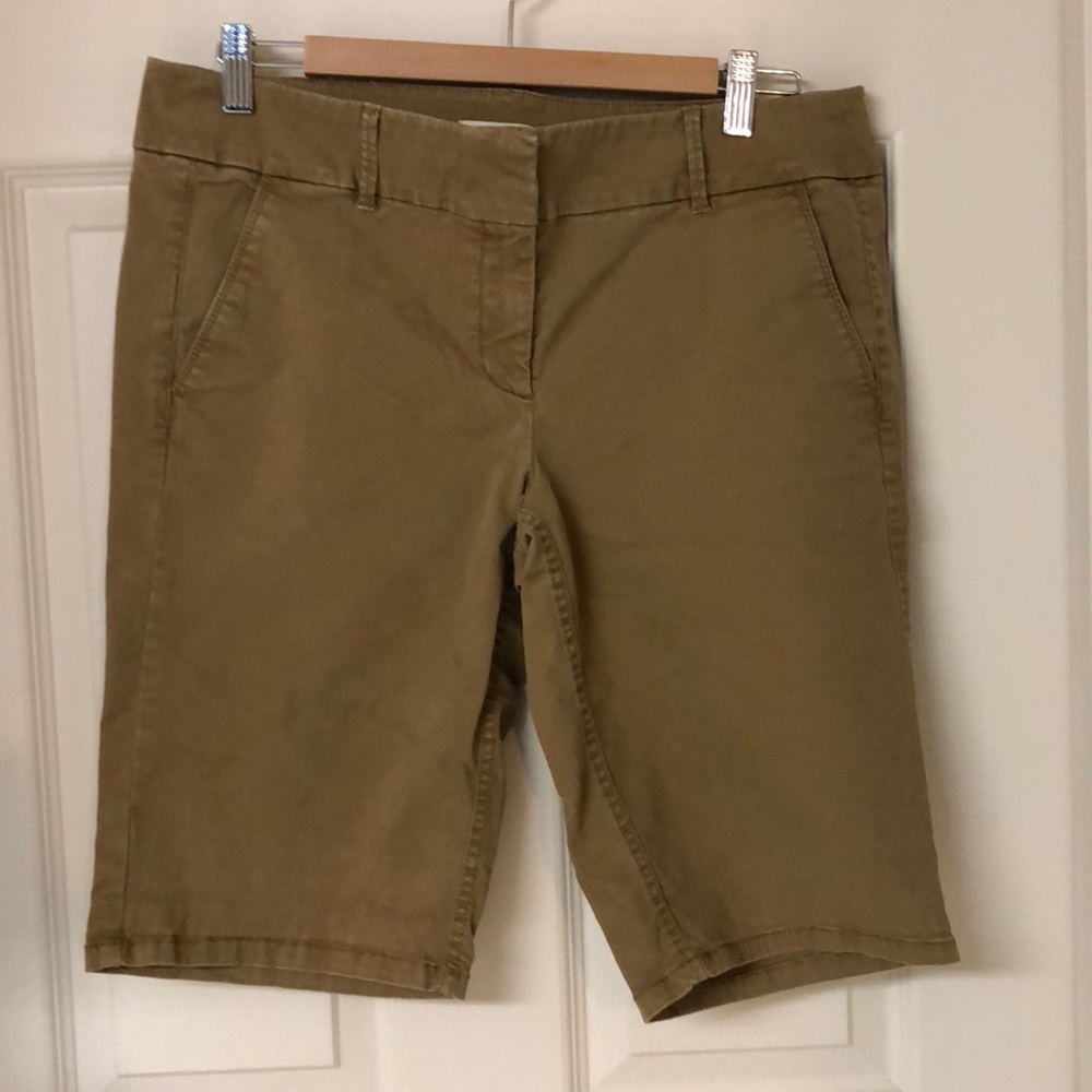 Loft Khaki Bermuda Shorts